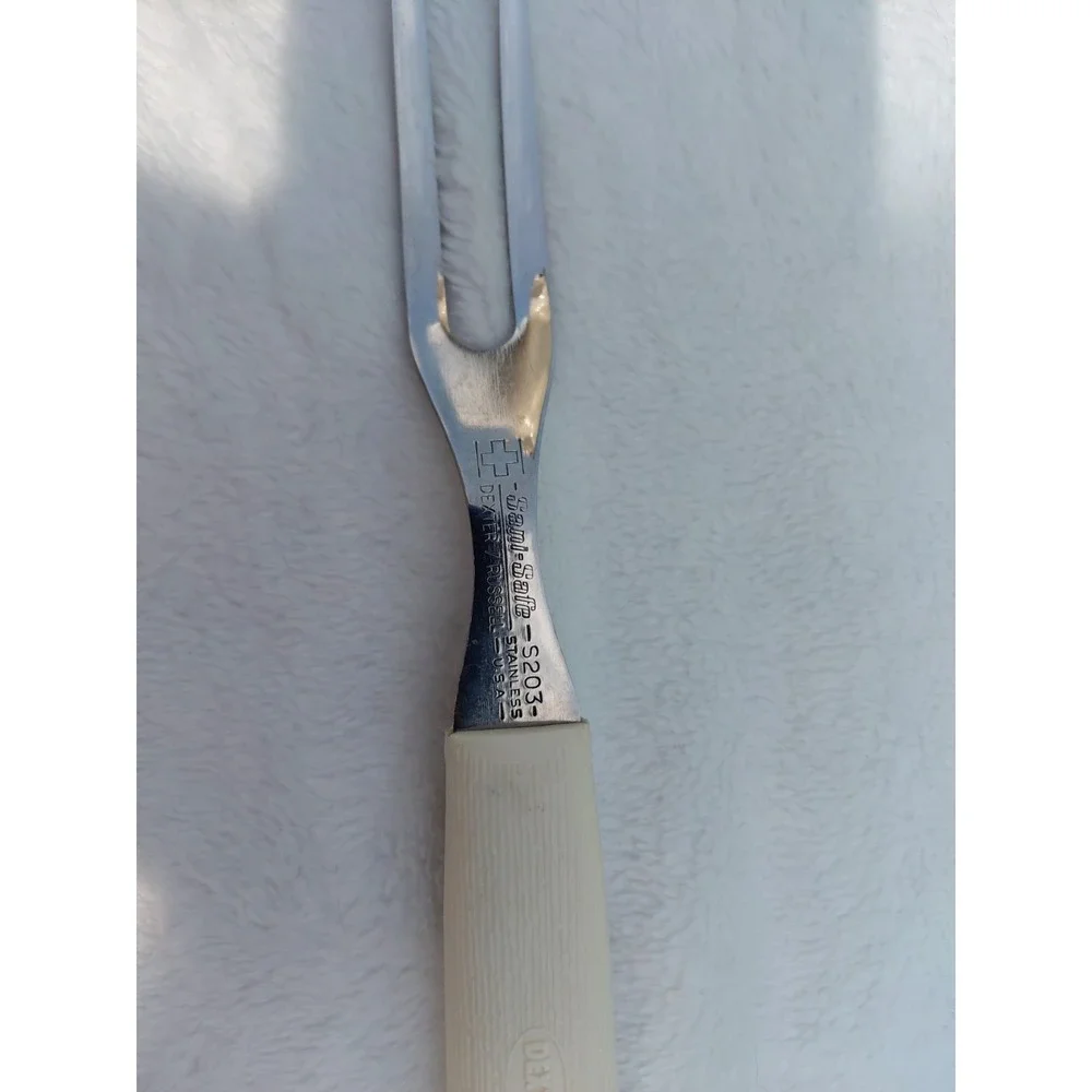 Dexter Russell Sani Safe Stainless Steel 13 In. 2-Tine Fork White